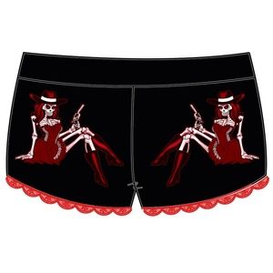 Too Fast Bandita Lace Hot Shorts Rockabilly Tattoo